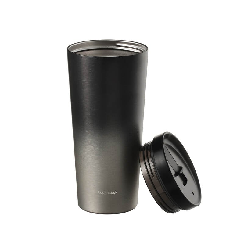 Bình Giữ Nhiệt LocknLock Metro Studio 540ml - Màu Ombre Đen Bạc - LHC4279NBLK, , large image number null